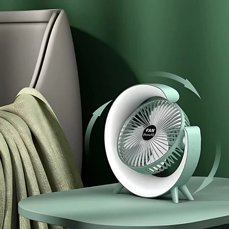 Mini Ventilador Portátil com Iluminação LED